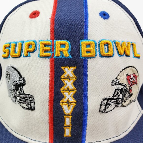 Tampa Bay Buccaneers Super Bowl Vintage Hat 2003 NFL XXXVII Deadstock w/ Tag - Picture 10 of 11